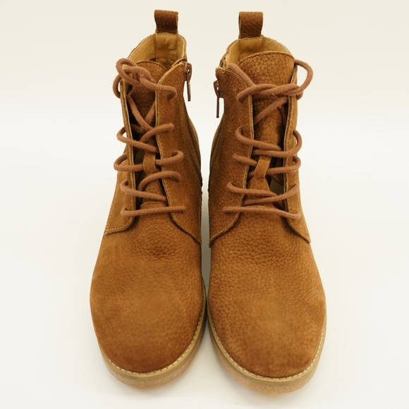 Lucky Brand Ankle Boot Lace Up Booties Toffee 6 - Picture 3 of 8